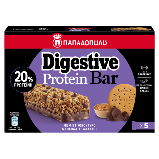Digestive Bar Protein με Φυστικοβούτυρο 5χ28g