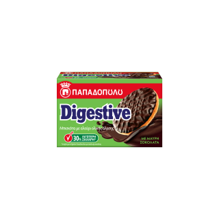 Digestive με  Μαύρη Σοκολάτας & 30% Λιγότερη Ζάχαρη