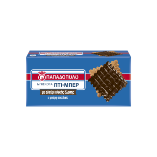 Πτι-Μπερ Ολικής Άλεσης & Επικάλυψη Μαύρης Σοκολάτας 200g