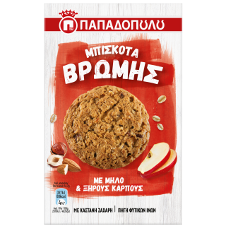 Μπισκότα Βρώμης με Μήλο & Ξηρούς Καρπούς 150g